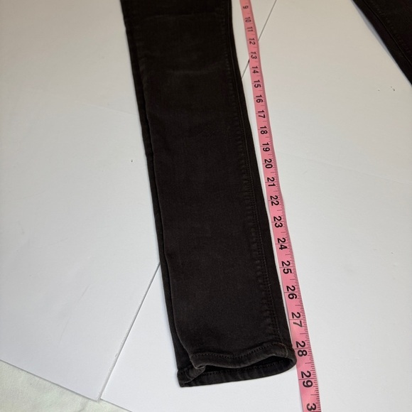 Hudson Barbara High Waist Super Skinny Jeans Size 25 Brown Stretch - Picture 13 of 15